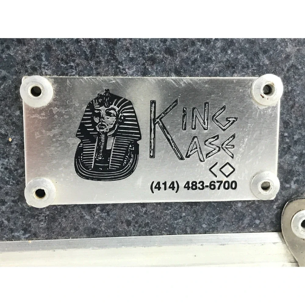 King Kase Unisex Gray Silver Inner Pockets Divider Top Handle‎ Briefcase Bag